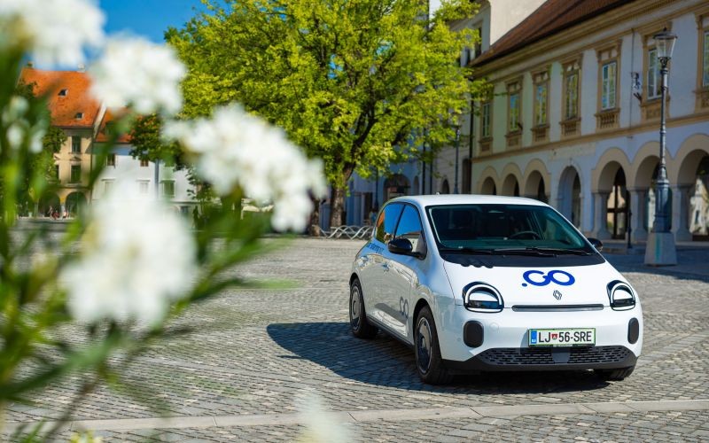 Avant2Go electric car in the city
